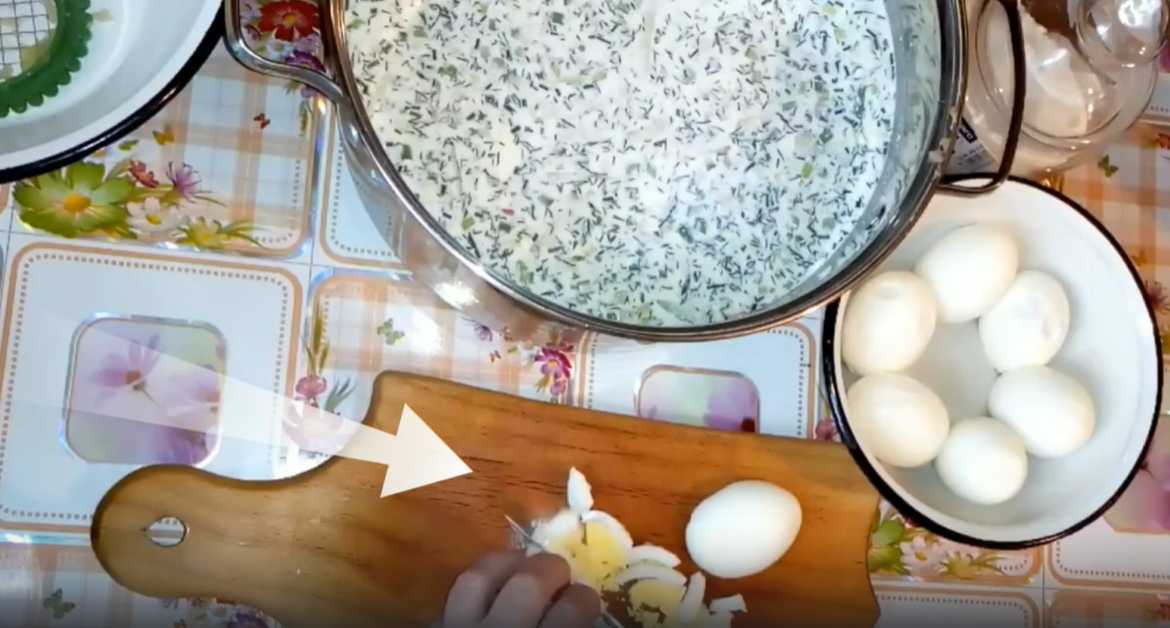 Окрошка на воде с майонезом и лимонной кислотой-Шаг 10