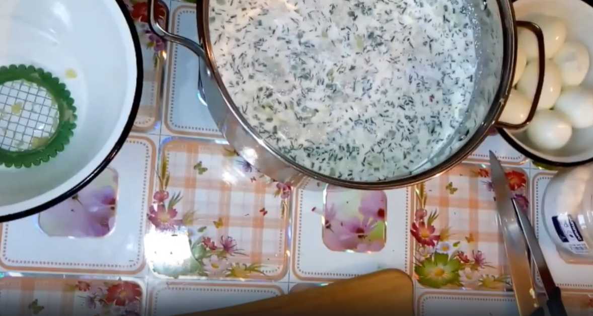 Окрошка на воде с майонезом и лимонной кислотой-Шаг 8