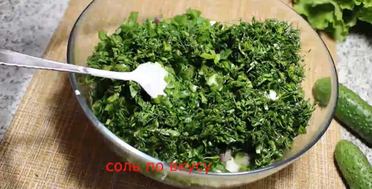 Армянская окрошка на мацони с огурцами-Шаг 5