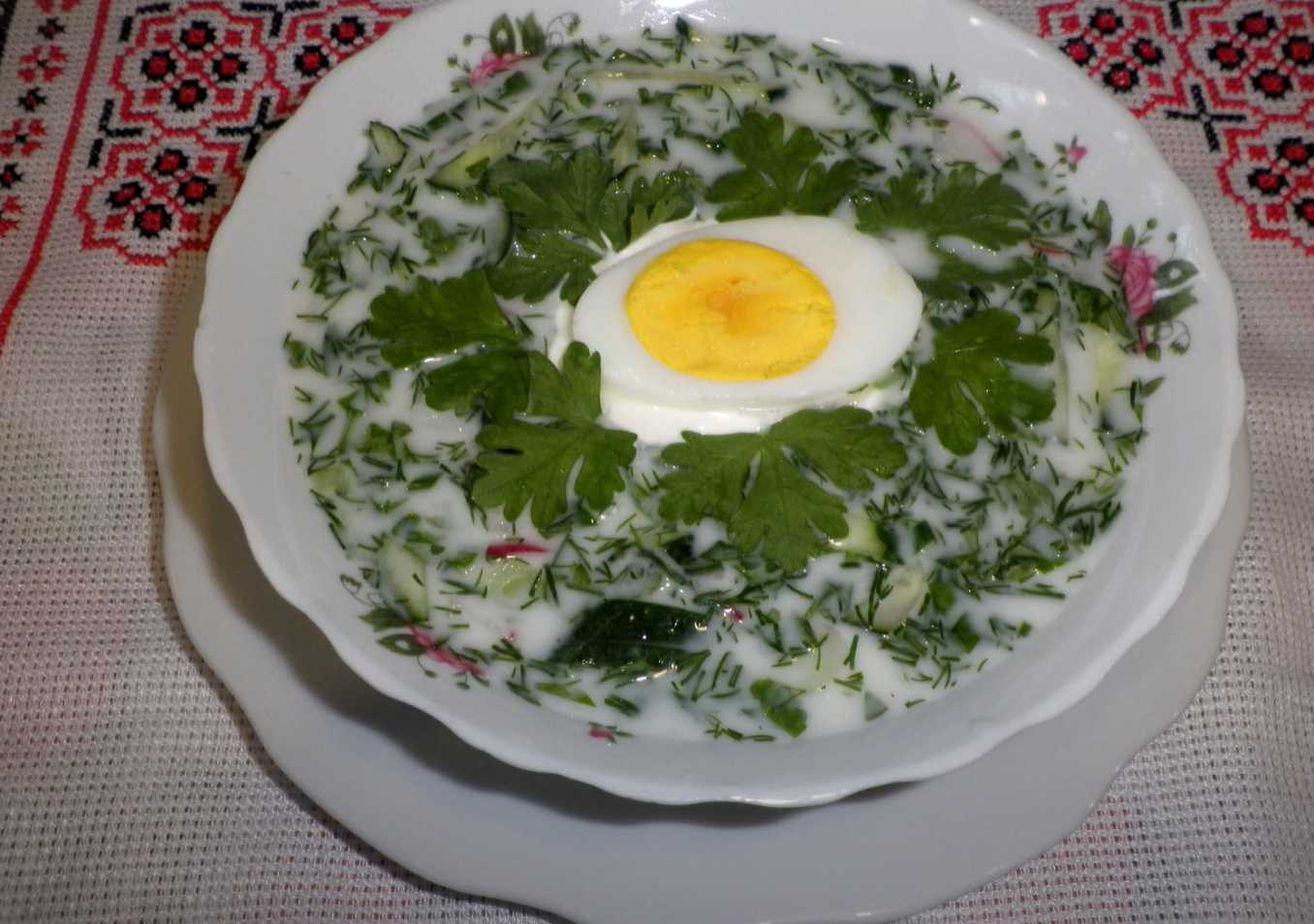 Окрошка с редиской на кефире-Шаг 10