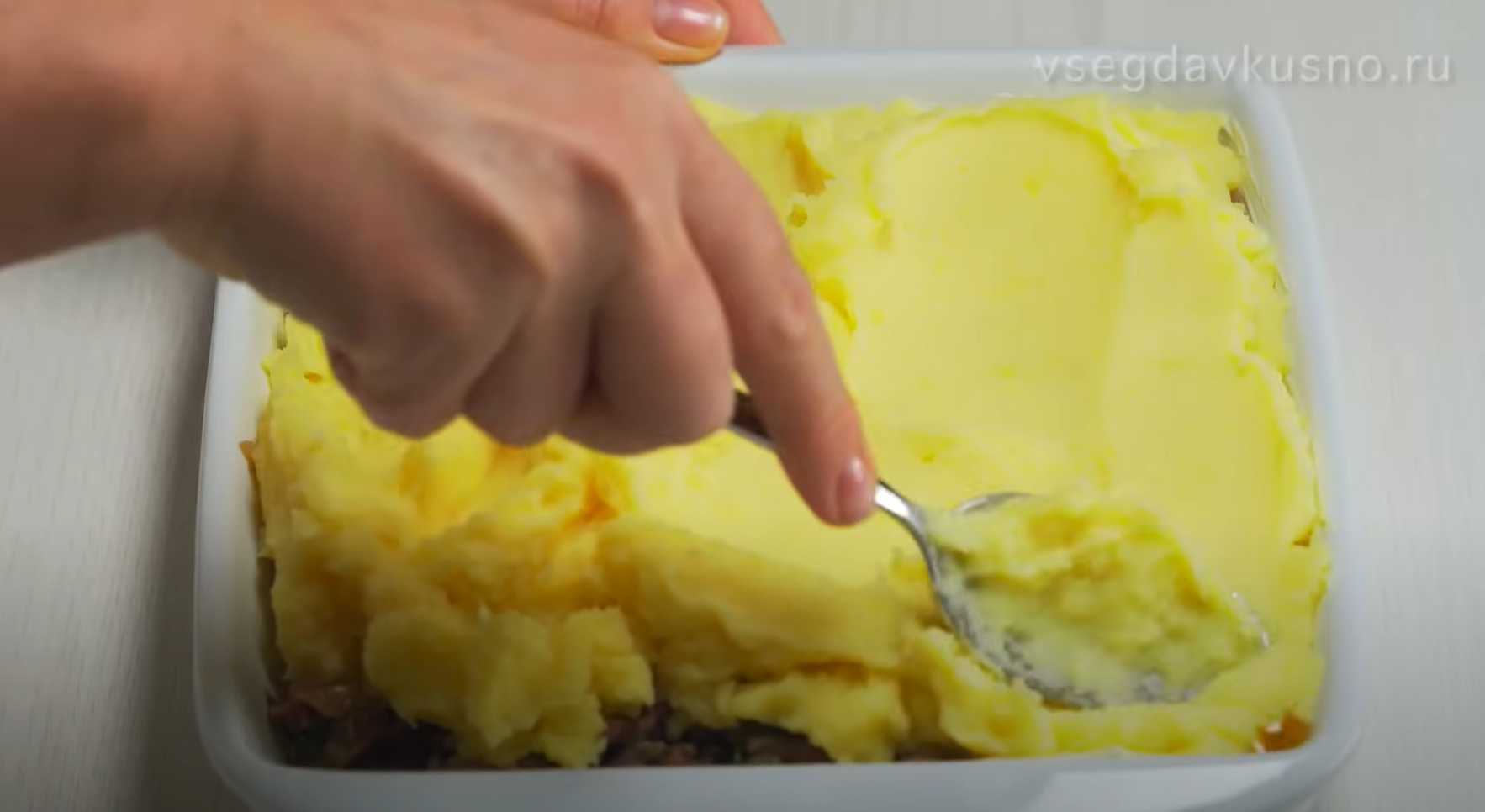 Картофельная запеканка с мясным фаршем-Шаг 12