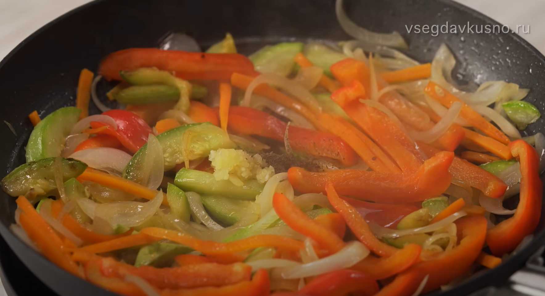 Соба с курицей и овощами-Шаг 8