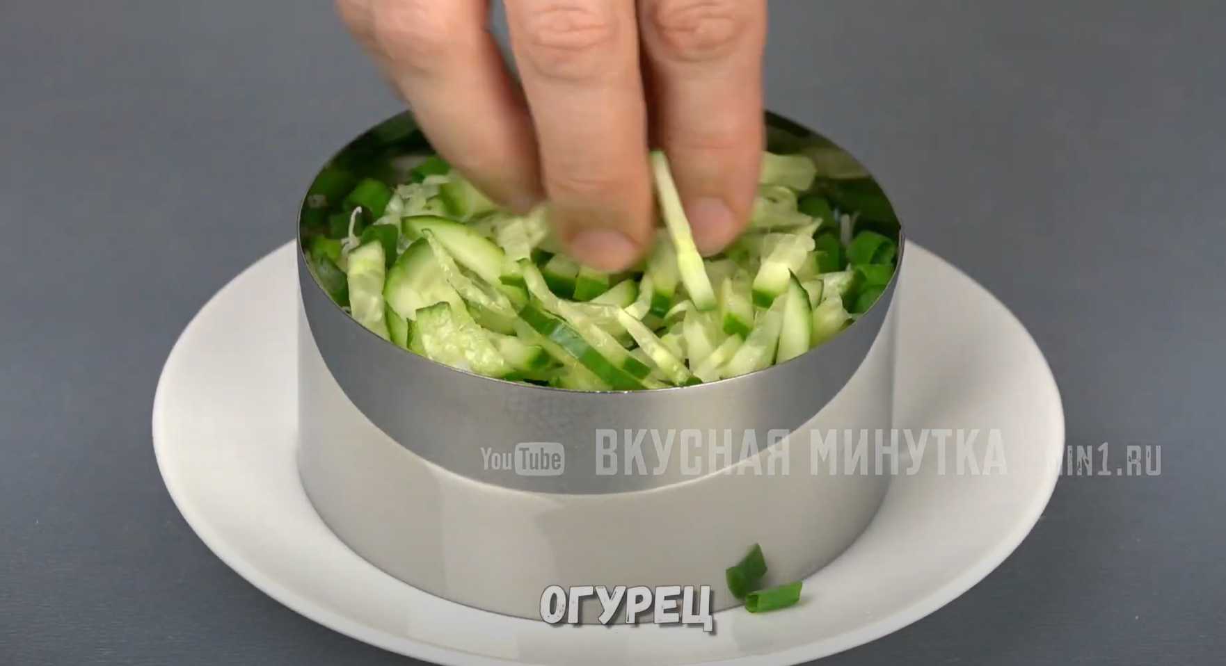 Слоеный салат с картофелем пай-Шаг 8