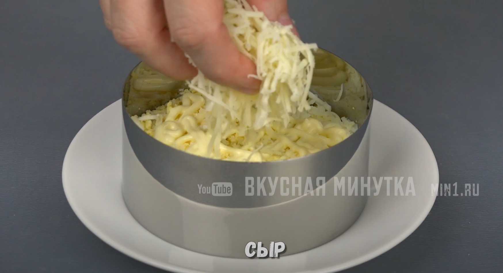 Слоеный салат с картофелем пай-Шаг 7