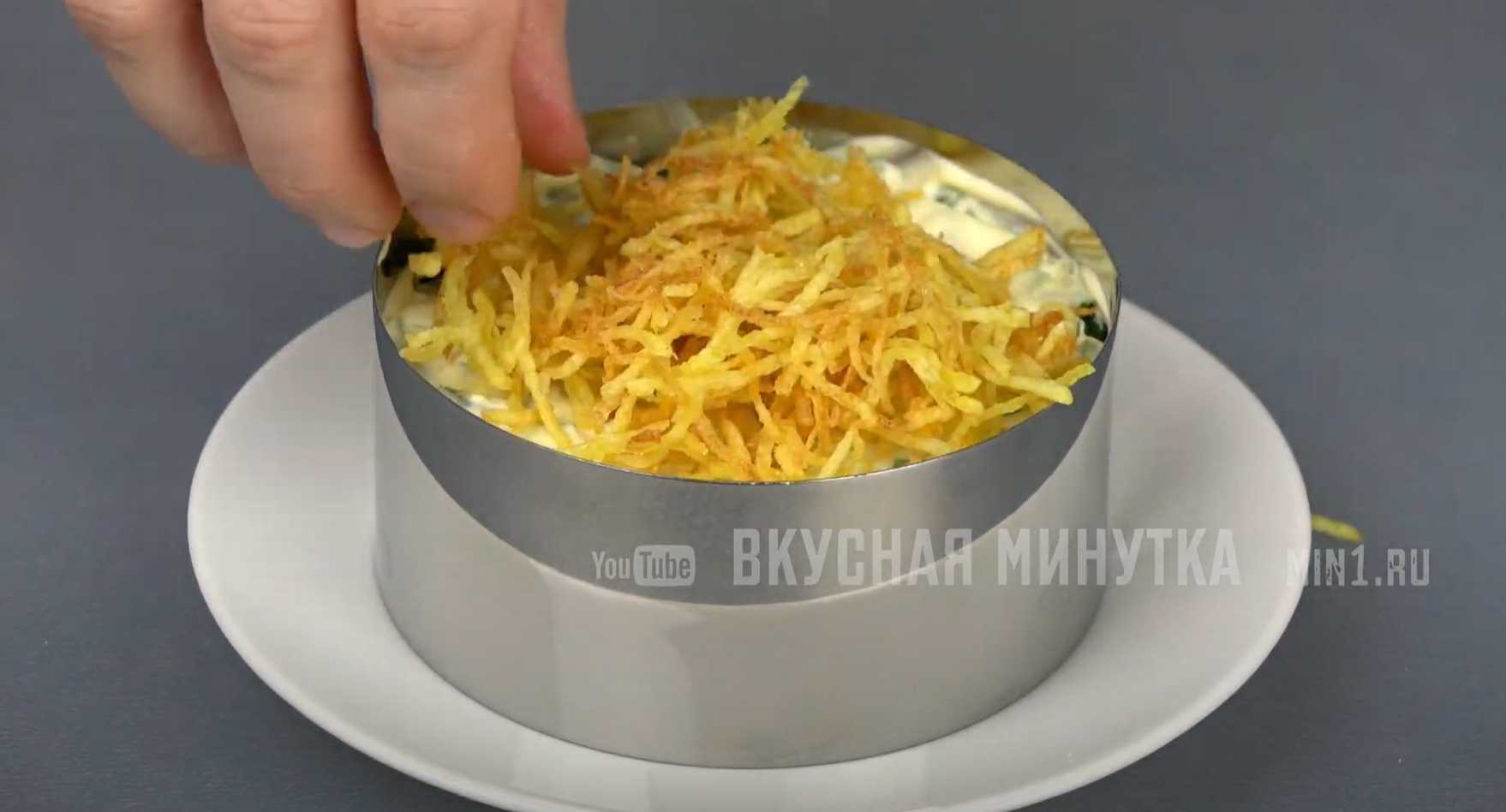 Слоеный салат с картофелем пай-Шаг 10