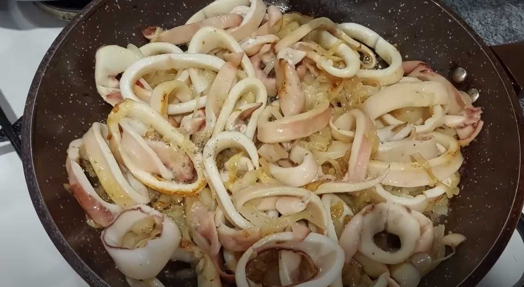Жареные кольца кальмара с луком-Шаг 8