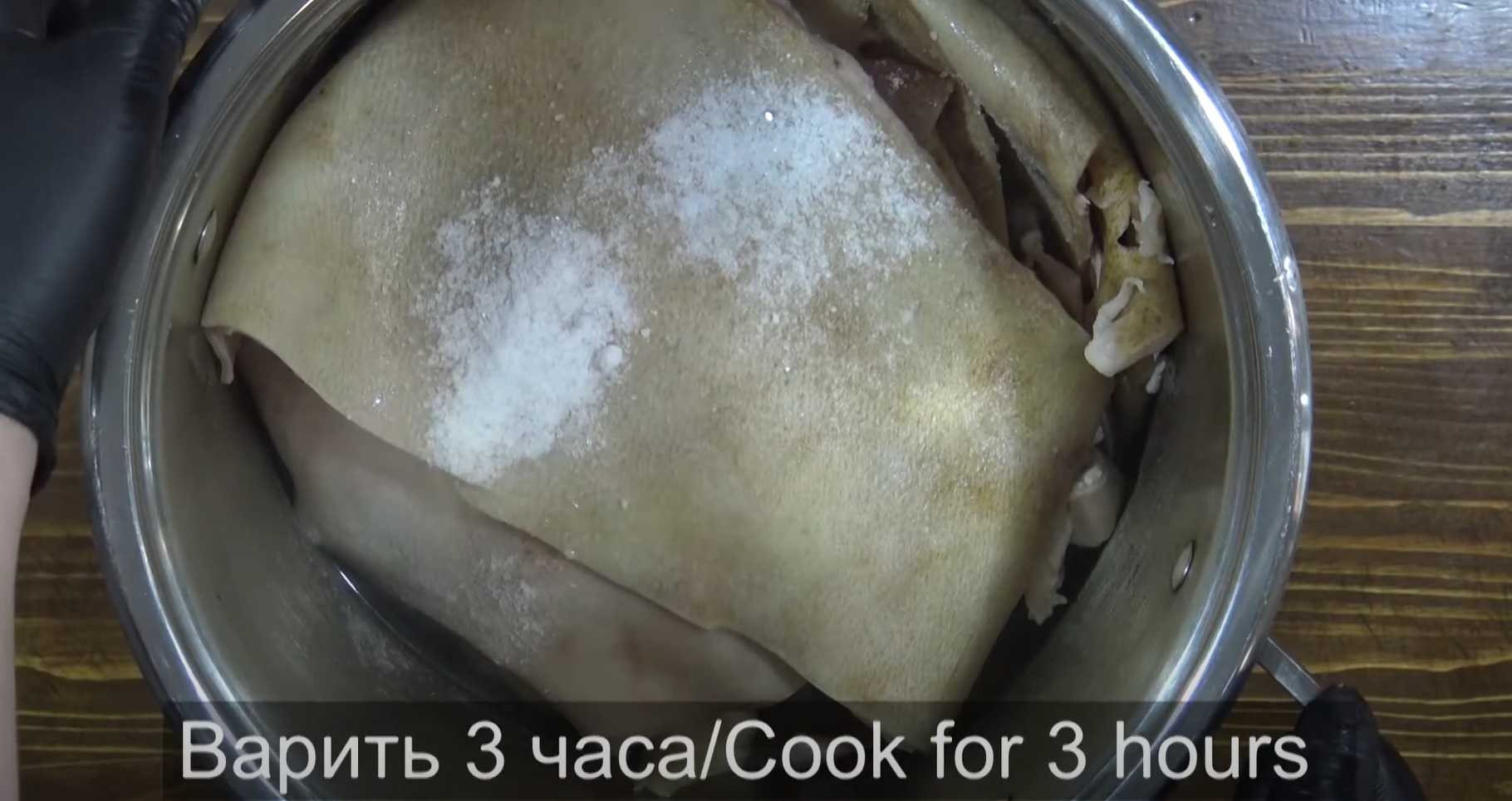 Закуска из свиных шкурок “Мужской характер”-Шаг 4