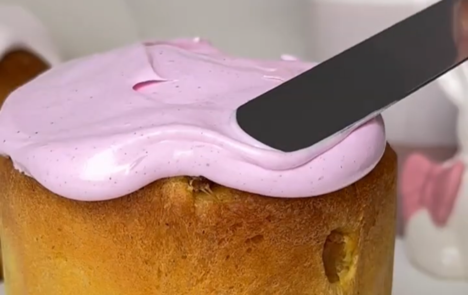 Рецепт: Мягкая маршмеллоу глазурь для куличей