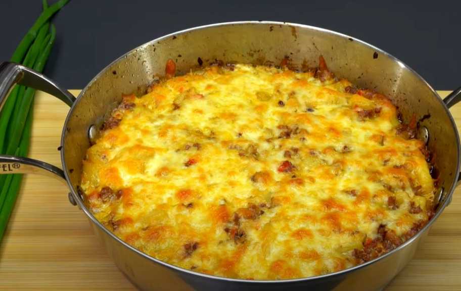 Рецепт: Мясная запеканка с картофелем и сыром