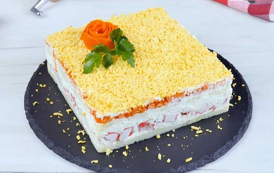 Новый рецепт: Крабовый салат с картошкой — Eda.Video