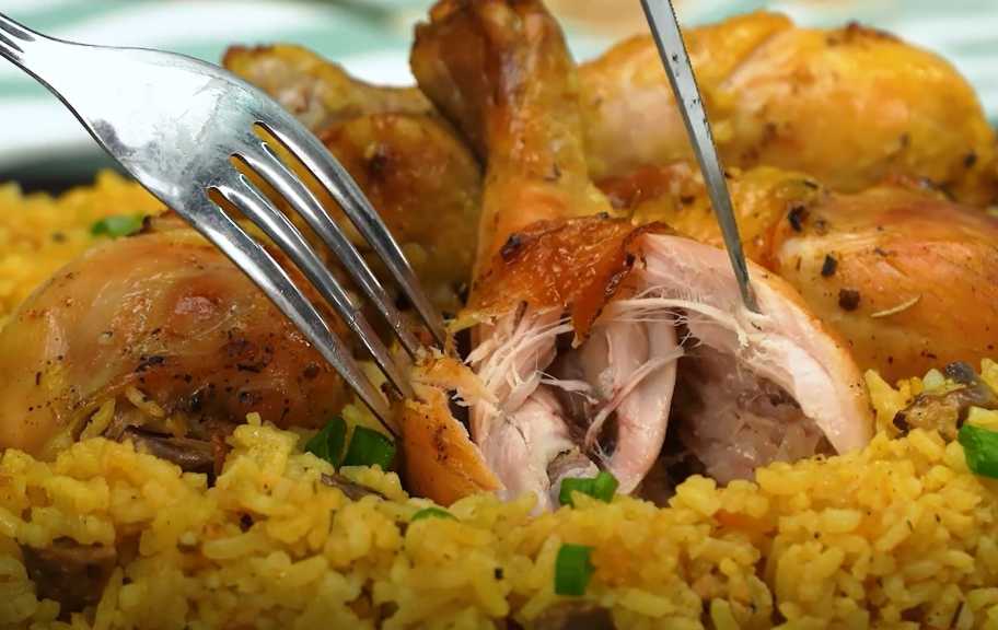 Рецепт: Куриный плов без кастрюли