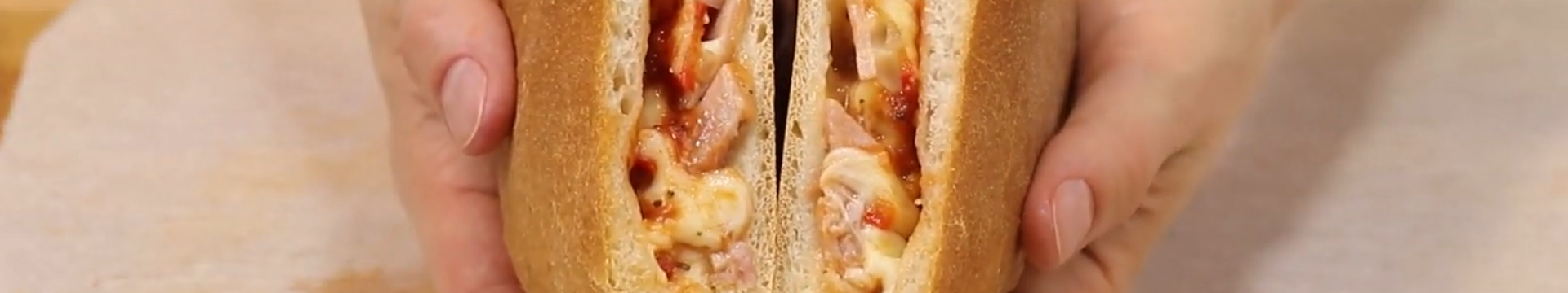 Закрытая пицца с курицей и сыром — Eda.Video