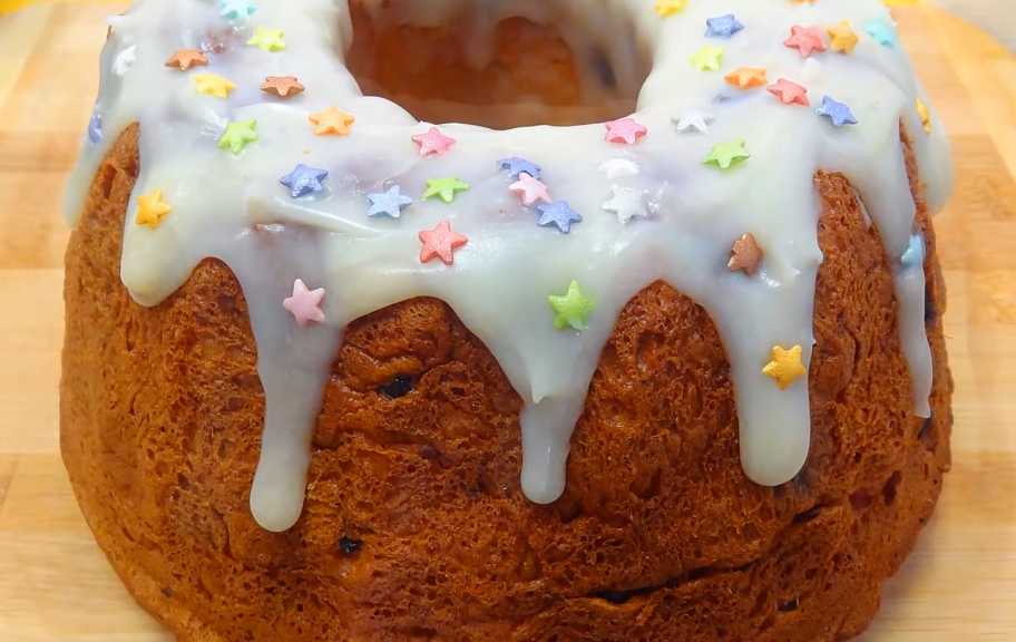 Новый рецепт: Пасхальный кекс-кулич с изюмом и цукатами — Eda.Video