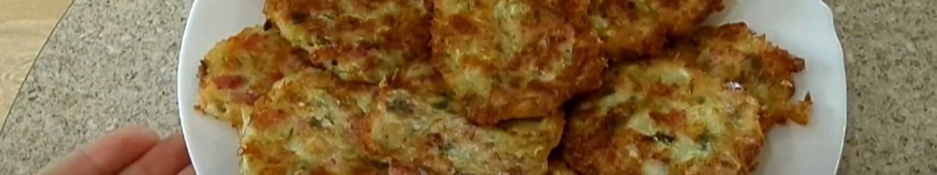 Оладьи из кабачков с колбасой и сыром — Eda.Video