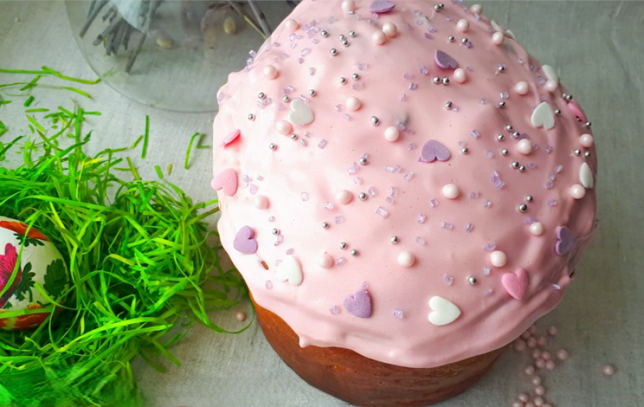 Новый рецепт: Глазурь из маршмеллоу для куличей — Eda.Video