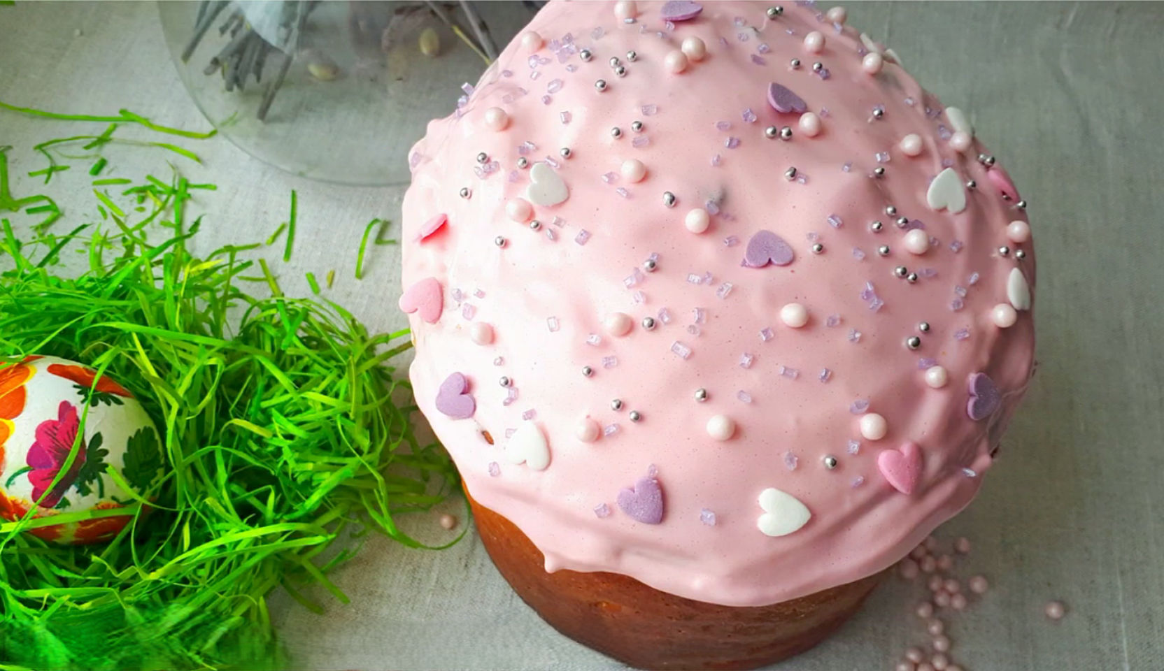 Изображение блюда: Глазурь из маршмеллоу для куличей — Eda.Video