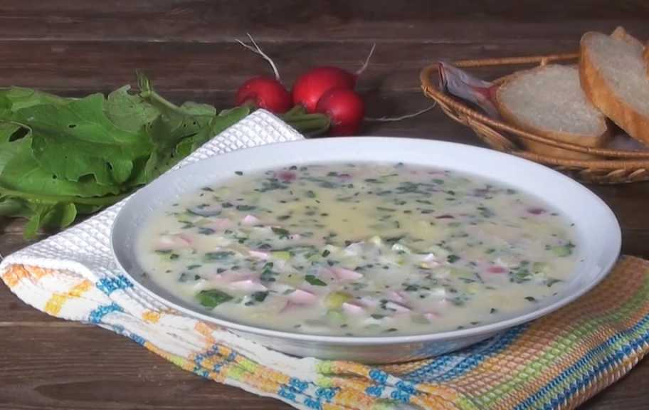 Рецепт: Окрошка на белом квасе