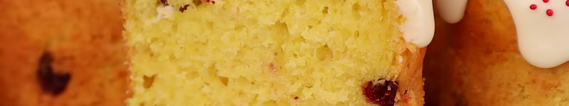 Вкусный кулич без дрожжей с творогом и клюквой — Eda.Video