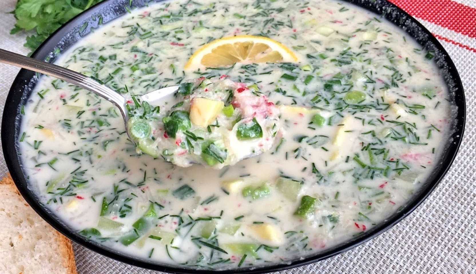 Изображение блюда: Сыроедческая окрошка на молоке из семечек — Eda.Video