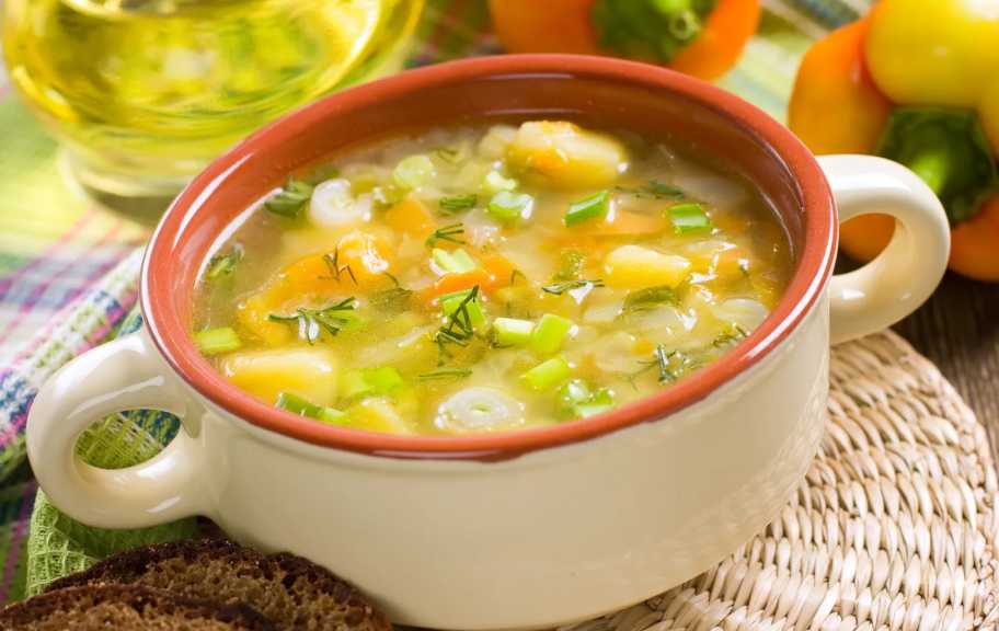 Рецепт: Куриный суп с овощами