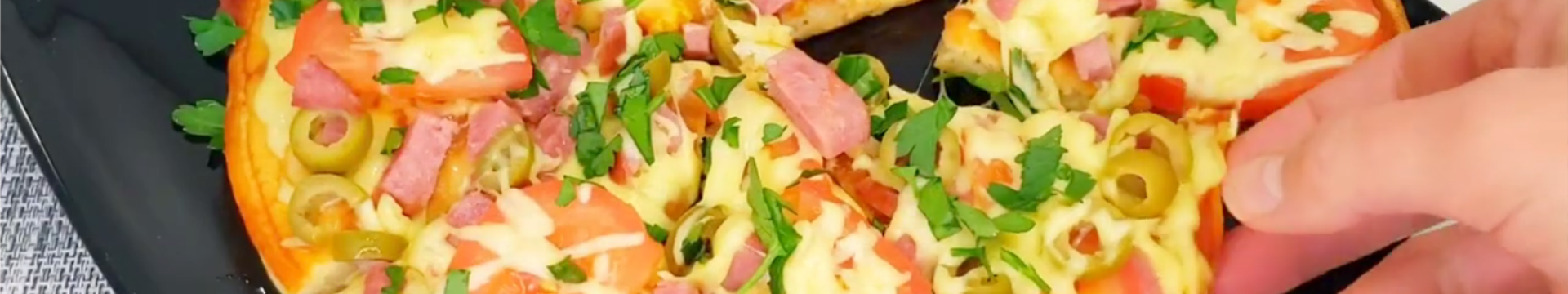 Быстрая пицца на сковороде за 10 минут — Eda.Video