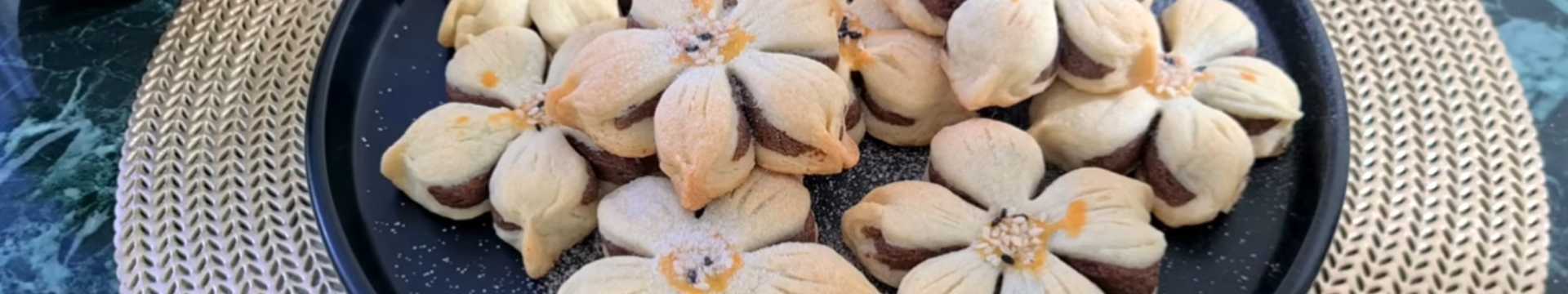 Праздничные печенья-цветы — Eda.Video