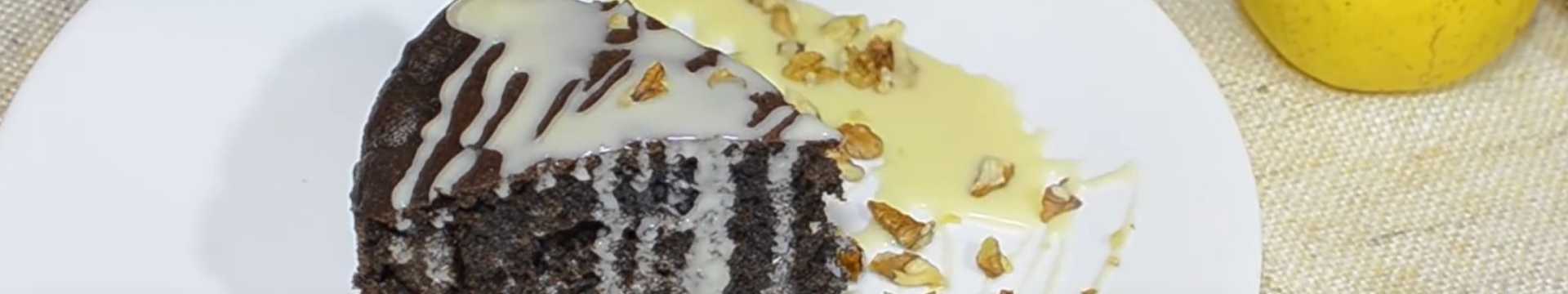 Шоколадная шарлотка с яблоками — Eda.Video