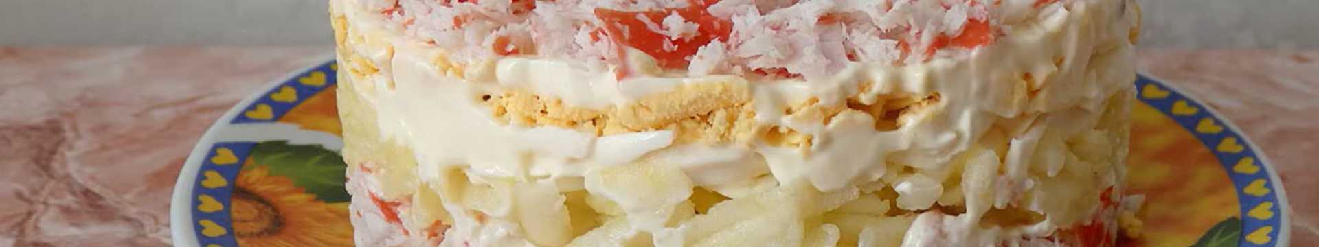 Крабовый салат с яблоком — Eda.Video