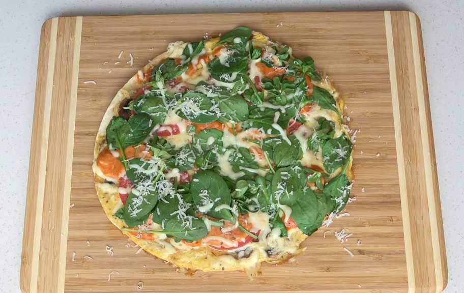 Новый рецепт: Пицца на лепешке тортилья на сковороде — Eda.Video