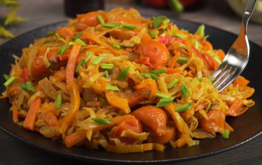 Рецепт: Жареная капуста по-ямайски